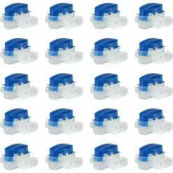 Lot De 20 Connecteurs De Câble Remplis Des Résines Pour Robot Tondeuse ，Original Connecteurs 314 Pour Robot Tondeuse（bleu） 56Vingt