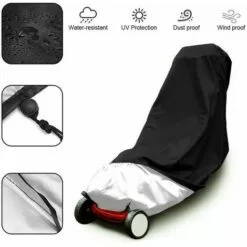 Couverture De Tondeuse à Gazon, Imperméable Toile D'ombrage À Toute épreuve Protection UV Toile De Protection Résistant Aux Déchirures 48x18,5x13,5 Pouces S'arêern