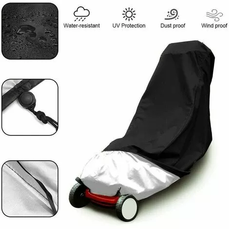 Couverture De Tondeuse à Gazon, Imperméable Toile D'ombrage À Toute épreuve Protection UV Toile De Protection Résistant Aux Déchirures 48x18,5x13,5 Pouces S'arêern 3 Couverture De Tondeuse à Gazon, Imperméable Toile D'ombrage À Toute épreuve Protection UV Toile De Protection Résistant Aux Déchirures 48x18,5x13,5 Pouces S'arêern