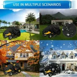 AOUGO Housse Tondeuse Autoportée, Couverture De Tondeuse à Gazon, 420D Tissu Oxford Résistant Aux UV/Eau/poussière, Housse Universelle Pour Tracteur De Jardin (L245 X W50 X H140CM) 10 AOUGO Housse Tondeuse Autoportée, Couverture De Tondeuse à Gazon, 420D Tissu Oxford Résistant Aux UV/Eau/poussière, Housse Universelle Pour Tracteur De Jardin (L245 X W50 X H140CM) -Tondeuse Et Accessoires Boutique 65392710 4