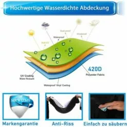 AOUGO Housse Tondeuse Autoportée, Couverture De Tondeuse à Gazon, 420D Tissu Oxford Résistant Aux UV/Eau/poussière, Housse Universelle Pour Tracteur De Jardin (L245 X W50 X H140CM) 11 AOUGO Housse Tondeuse Autoportée, Couverture De Tondeuse à Gazon, 420D Tissu Oxford Résistant Aux UV/Eau/poussière, Housse Universelle Pour Tracteur De Jardin (L245 X W50 X H140CM) -Tondeuse Et Accessoires Boutique 65392710 5