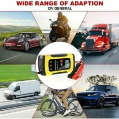 OSQI Chargeur De Batterie Intelligent Portable à écran LCD 6A/12V Avec Type De Réparation De Protections Multiples Pour Batterie De Moto De Voiture 11 OSQI Chargeur De Batterie Intelligent Portable à écran LCD 6A/12V Avec Type De Réparation De Protections Multiples Pour Batterie De Moto De Voiture -Tondeuse Et Accessoires Boutique 65501466 5