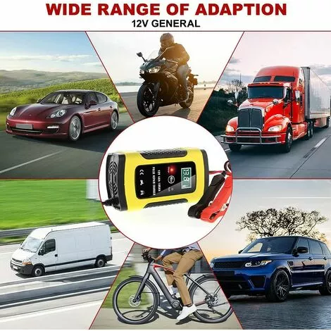 OSQI Chargeur De Batterie Intelligent Portable à écran LCD 6A/12V Avec Type De Réparation De Protections Multiples Pour Batterie De Moto De Voiture 7 OSQI Chargeur De Batterie Intelligent Portable à écran LCD 6A/12V Avec Type De Réparation De Protections Multiples Pour Batterie De Moto De Voiture – Image 5