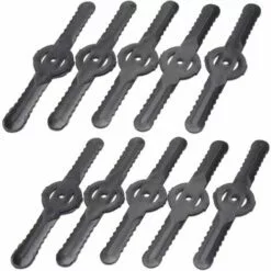 OSQI Têtes De Lame De Coupe-herbe De Rechange Lames De Débroussailleuse Pour Tondeuse à Gazon Têtes De Lame Désherbant（Lame En Plastique X 10）