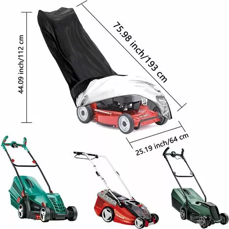 FUHUIDATRADING Housse de Protection Imperméable pour Tondeuse à Gazon et Tracteur de Pelouse - Tissu Oxford 210D Anti-UV et Résistant aux Intempéries 5 FUHUIDATRADING Housse de Protection Imperméable pour Tondeuse à Gazon et Tracteur de Pelouse - Tissu Oxford 210D Anti-UV et Résistant aux Intempéries – Image 3