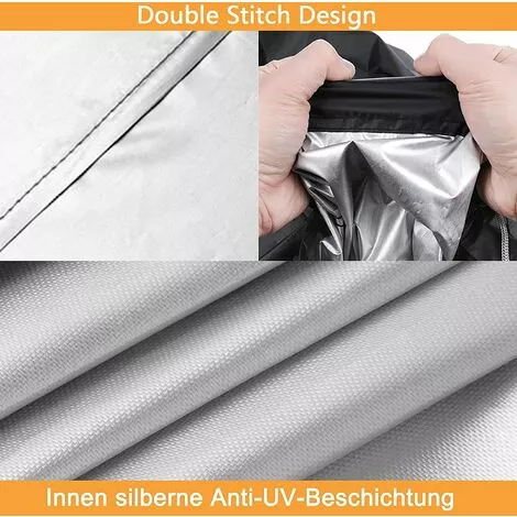 FUHUIDATRADING Housse de Protection Imperméable pour Tondeuse à Gazon et Tracteur de Pelouse - Tissu Oxford 210D Anti-UV et Résistant aux Intempéries 7 FUHUIDATRADING Housse de Protection Imperméable pour Tondeuse à Gazon et Tracteur de Pelouse - Tissu Oxford 210D Anti-UV et Résistant aux Intempéries – Image 5