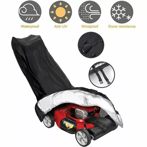 FUHUIDATRADING Housse de Tondeuse à Gazon Imperméable, Anti-Poussière et Anti-UV - Protection Extérieure Tous Temps 4 FUHUIDATRADING Housse de Tondeuse à Gazon Imperméable, Anti-Poussière et Anti-UV - Protection Extérieure Tous Temps – Image 2