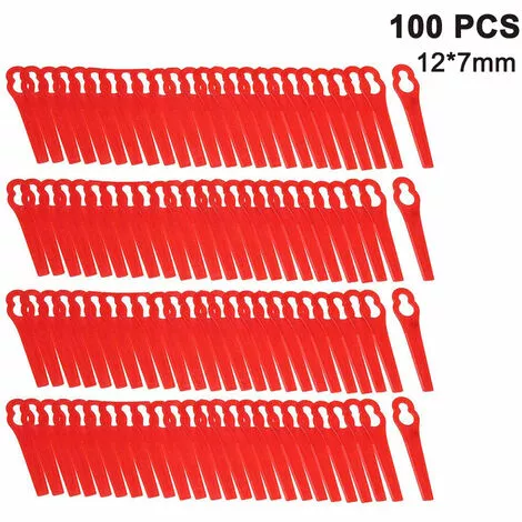 FVBJD Tondeuse à Gazon En Plastique De Couleur Tondeuse à Gazon De Jardin Coupe-herbe Lame De Coupe En Plastique Clé En Forme De Gourde Couteau De Tondeuse à Gazon(Rouge/100pcs) 3 FVBJD Tondeuse à Gazon En Plastique De Couleur Tondeuse à Gazon De Jardin Coupe-herbe Lame De Coupe En Plastique Clé En Forme De Gourde Couteau De Tondeuse à Gazon(Rouge/100pcs)