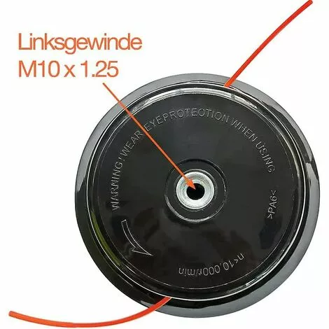DONTODENT M10x1.25 Têtes De Ligne Tête De Coupe Double Ligne Tête De Bobine Tête De Ligne En Nylon Pour Essence Débroussailleuse Tondeuse à Gazon 5 DONTODENT M10x1.25 Têtes De Ligne Tête De Coupe Double Ligne Tête De Bobine Tête De Ligne En Nylon Pour Essence Débroussailleuse Tondeuse à Gazon – Image 3