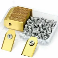 HKLFFJA 45 Lames De Rechange Pour Husqvarna / Automower / Gardena / Yardforce Robot Tondeuse, Lames De Couteau En Titane - Lames De Rechange(3 G - 0,75 Mm)-Accessoire De Rechange - Avec Vis