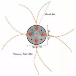 LIFCAUSAL Tête De Fixation Universelle Pour Débroussailleuse Charge Facile Pour Débroussailleuse Weed Eater Whipper 10 LIFCAUSAL Tête De Fixation Universelle Pour Débroussailleuse Charge Facile Pour Débroussailleuse Weed Eater Whipper -Tondeuse Et Accessoires Boutique 66372969 4
