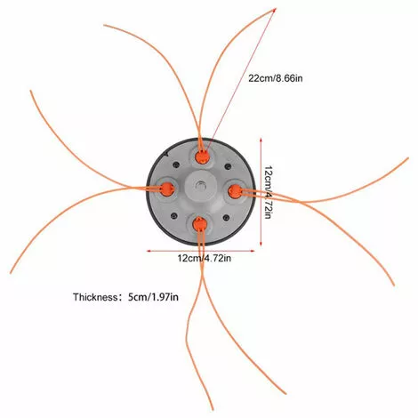 LIFCAUSAL Tête De Fixation Universelle Pour Débroussailleuse Charge Facile Pour Débroussailleuse Weed Eater Whipper 6 LIFCAUSAL Tête De Fixation Universelle Pour Débroussailleuse Charge Facile Pour Débroussailleuse Weed Eater Whipper – Image 4
