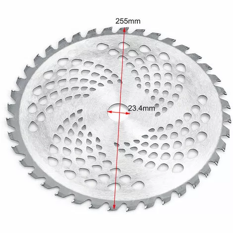 LIFCAUSAL 10 '' 40 Dents Tondeuse à Gazon Mangeur D'herbe Tondeuse Tête Débroussailleuse Mauvaises Herbes Lame Rasoir 7 LIFCAUSAL 10 '' 40 Dents Tondeuse à Gazon Mangeur D'herbe Tondeuse Tête Débroussailleuse Mauvaises Herbes Lame Rasoir – Image 5