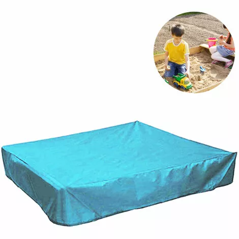 PESCE Housse De Bac à Sable, Housse De Protection Carrée Pour Le Sable Et Les Jouets à L'abri De La Poussière Et De La Pluie, Auvent De Bac à Sable Avec Cordon De Serrage, Couverture De Piscine Pour Bac à Sable 4 PESCE Housse De Bac à Sable, Housse De Protection Carrée Pour Le Sable Et Les Jouets à L'abri De La Poussière Et De La Pluie, Auvent De Bac à Sable Avec Cordon De Serrage, Couverture De Piscine Pour Bac à Sable – Image 2