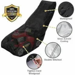 Housse de Protection Imperméable pour Tondeuse à Gazon RHAFAYRE - Polyester 210D avec Cordon de Serrage (193 x 63,5 x 112 cm) -Tondeuse Et Accessoires Boutique 66815756 5