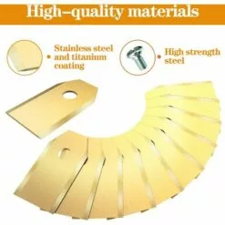 OCXIN Lames De Rechange Pour Tondeuse Robot en Titane - 30 Pièces avec Vis - Compatible Toutes Les Tondeuses Robot -Tondeuse Et Accessoires Boutique 66965121 3