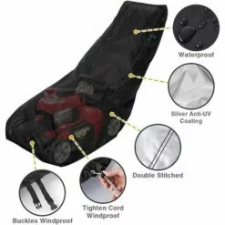 HKLFFJA Tondeuse À Gazon Couvre Étanche Antipoussière Tous Temps Extérieur/intérieur Anti-UV Protecteur 210D Polyester Sac De Rangement - -Tondeuse Et Accessoires Boutique 67177105 2