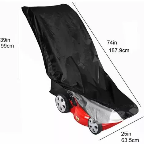 HKLFFJA Housse De Protection Pour Tondeuse À Gazon, Universelle Grande Taille Tondeuse Autoportée Tracteur Étanche Bache, Poussière, Aux Intempéries, Pour Extérieur Jardin Pelouse, 188 * 63,5 * 99Cm - 6 HKLFFJA Housse De Protection Pour Tondeuse À Gazon, Universelle Grande Taille Tondeuse Autoportée Tracteur Étanche Bache, Poussière, Aux Intempéries, Pour Extérieur Jardin Pelouse, 188 * 63,5 * 99Cm - – Image 4