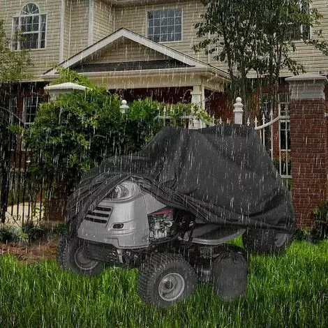 HKLFFJA Housse De Voiture De Moto Noire 210D Oxford Cloth Heavy Duty Quad Bike Cover All Weather Outdoor Motorcycle Scooter Covers ATV Cover - 7 HKLFFJA Housse De Voiture De Moto Noire 210D Oxford Cloth Heavy Duty Quad Bike Cover All Weather Outdoor Motorcycle Scooter Covers ATV Cover - – Image 5