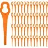 THSINDE Pack De 50 Lames Plastiques De Rechange Pour Débroussailleuse L83 -Tondeuse Et Accessoires Boutique 67312452 1