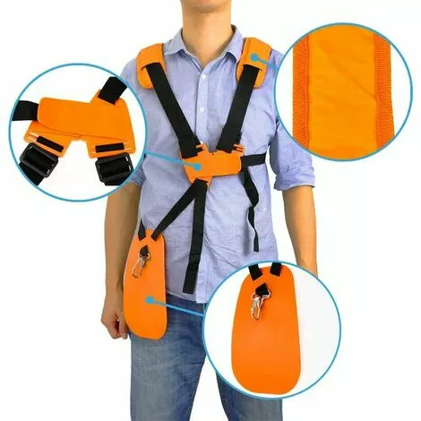 TANèTUE Tondeuse à Bandoulière-tondeuse à Harnais Double épaule Avec Ceinture De Nylon Durable Adjuestable Pour Débroussailleuse Ou Gardenning (pour STIHL FSTaille-bordures Série Km) 7 TANèTUE Tondeuse à Bandoulière-tondeuse à Harnais Double épaule Avec Ceinture De Nylon Durable Adjuestable Pour Débroussailleuse Ou Gardenning (pour STIHL FSTaille-bordures Série Km) – Image 5