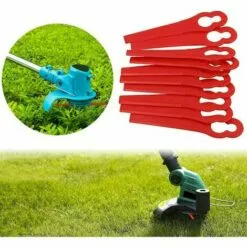 THSINDE Lidl Florabest Lot De 100 Lames De Rechange En Plastique Pour Coupe-bordures FRT18A FRT18A1 Art 46155 FRT20A1 Grand Trou 12 Mm Petit Trou 7 Mm -Tondeuse Et Accessoires Boutique 67503090 3
