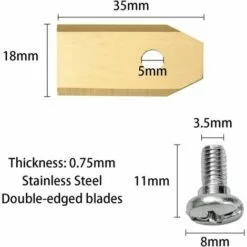 Cisea 30x Lames De Couteau En Titane Pour Tondeuses Robots Husqvarna, Gardena, Automower - Accessoires De Rechange -Tondeuse Et Accessoires Boutique 68078223 5