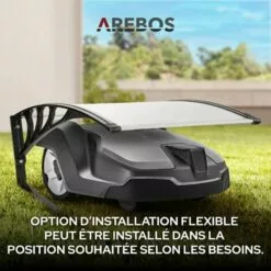 AREBOS Garage De Tondeuse Robot | Abri Pour Robot | Taille 102 X 79 X 46 Cm | Résistant Aux Intempéries + Protection UV | Avec Pieds En Métal | Matériel De Montage Inclus 10 AREBOS Garage De Tondeuse Robot | Abri Pour Robot | Taille 102 X 79 X 46 Cm | Résistant Aux Intempéries + Protection UV | Avec Pieds En Métal | Matériel De Montage Inclus -Tondeuse Et Accessoires Boutique 8505618 5