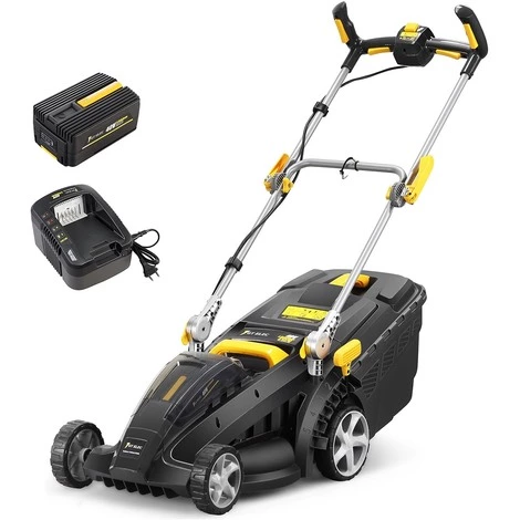 Tondeuse Sans Fil à Batterie, 40 V, GT ELEC + Batterie 4 Ah + Chargeur 3 Tondeuse Sans Fil à Batterie, 40 V, GT ELEC + Batterie 4 Ah + Chargeur
