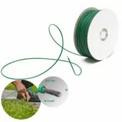 WILTEC Câble Périphérique 150m 2,7mm Installation Robot-tondeuse Fil CCA Délimitation Jardin Zone Tonte