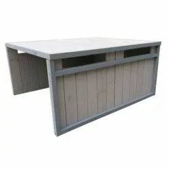 WILTEC Garage De Robot Tondeuse Toit En Pente Bois Massif Abri Carport Gris 80x70x38cm 8 WILTEC Garage De Robot Tondeuse Toit En Pente Bois Massif Abri Carport Gris 80x70x38cm -Tondeuse Et Accessoires Boutique 9562060 3